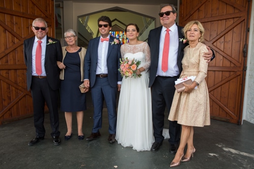 © Nicolas Gornas photographe mariage cap-ferret : sortie d'église